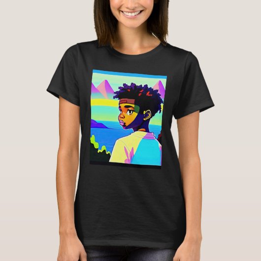 Lo fi hip hop chillhop chill beats lofi aesthetics T-Shirt (Vorderseite)