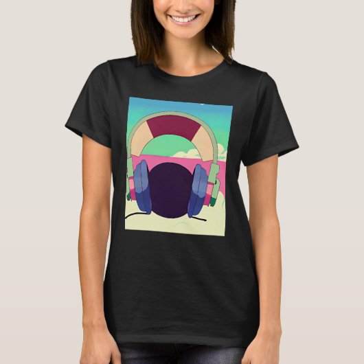 Lo fi hip hop chillhop chill beats lofi aesthetics T-Shirt (Vorderseite)