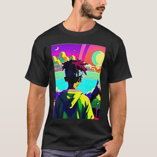 Lo fi hip hop chillhop chill beats lofi aesthetics T-Shirt (Vorderseite)