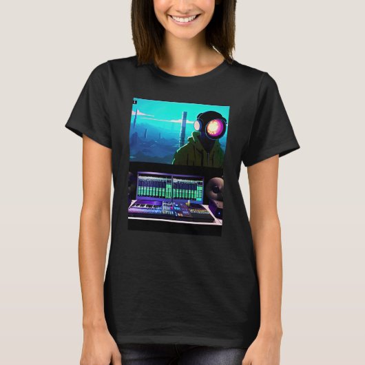 Lo fi hip hop chillhop chill beats lofi aesthetics T-Shirt (Vorderseite)