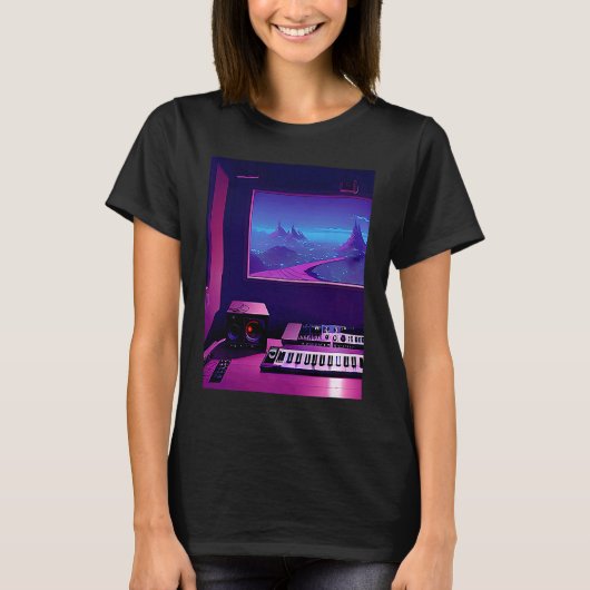 Lo fi hip hop chillhop chill beats studio aestheti T-Shirt (Vorderseite)