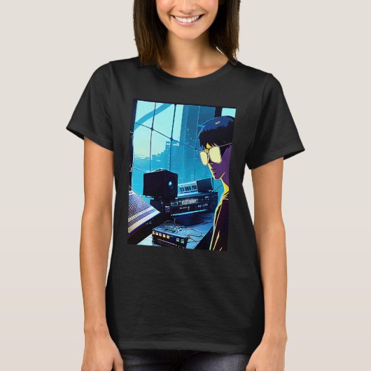 Lo fi hip hop chillhop chill beats studio aestheti T-Shirt (Vorderseite)