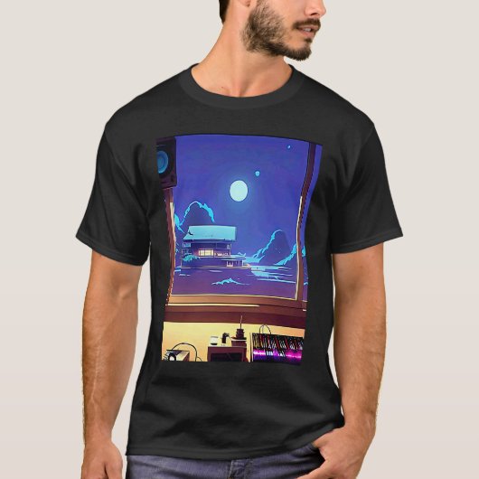 Lo fi hip hop chillhop chill beats studio aestheti T-Shirt (Vorderseite)