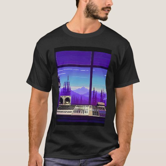 Lo fi hip hop chillhop chill beats studio aestheti T-Shirt (Vorderseite)