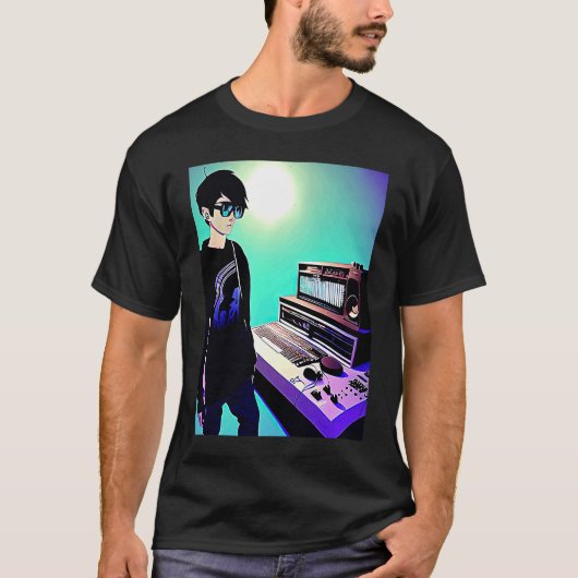 Lo fi Hip Hop Chillhop Chill beats studio aestheti T-Shirt (Vorderseite)
