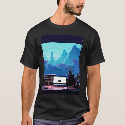 Lo fi hip hop chillhop chill beats studio aestheti T-Shirt (Vorderseite)