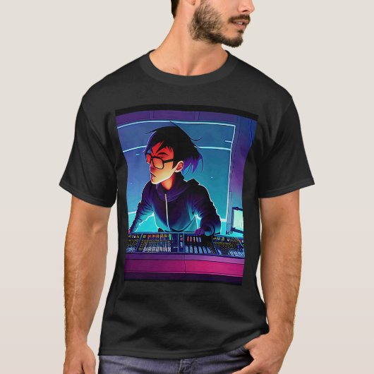 Lo fi Hip Hop Chillhop Chill schlägt Boy Ästhetik T-Shirt (Vorderseite)