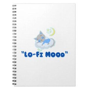 Lo-Fi Mood Cat Ästhetik Notizblock