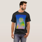 Lo-Fi-Regenbogen-Mops mit Kapuzenpullover T-Shirt (Vorne ganz)