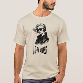 Lo-Fi-Stimmungs-Vektor-Kunst T-Shirt