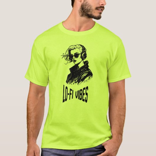 Lo-Fi-Stimmungs-Vektor-Kunst T-Shirt (Vorderseite)