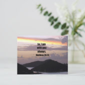 Lo, ich bin immer bei dir. postkarte (Stehend Vorderseite)