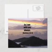 Lo, ich bin immer bei dir. postkarte (Vorne/Hinten)