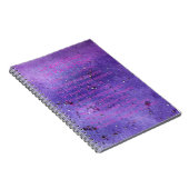 Lo Lila Mist Glitzer Notebook Notizblock (Rechte Seite)