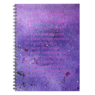 Lo Lila Mist Glitzer Notebook Notizblock