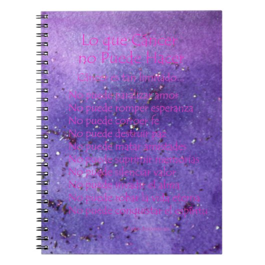 Lo Lila Mist Glitzer Notebook Notizblock (Vorderseite)