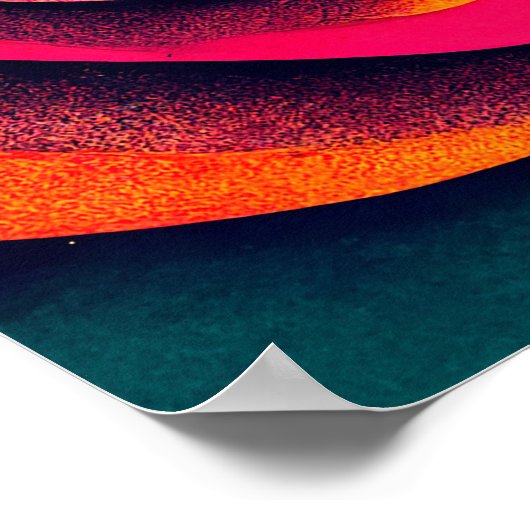 Lo - Lo Fi Abstrakte Kunst Poster (Ecke)