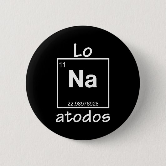 Lo Na Atodos - Spanish Chemistry Periodic Table So Button (Vorderseite)