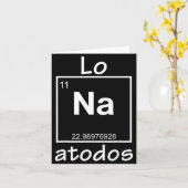 Lo Na Atodos - Spanish Chemistry Periodic Table So Karte (Gelbe Blume)