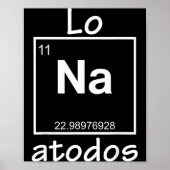 Lo Na Atodos - Spanish Chemistry Periodic Table So Poster (Vorne)