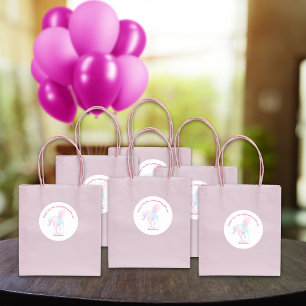 Lo-Poly Rainbow Horse Vielen Dank Runder Aufkleber