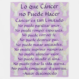 Lo que Cáncer no Puede Hacer Angel Chemo Blanket Fleecedecke