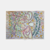 Lo que Cáncer no Puede Hacer Angel Chemo Blanket Fleecedecke (Vorderseite (Horizontal))