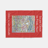 Lo que Cáncer no Puede Hacer Angel Chemo Blanket Fleecedecke (Vorderseite (Horizontal))