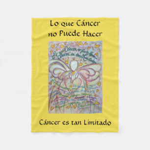 Lo que Cáncer no Puede Hacer Angel Chemo Blanket Fleecedecke