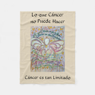 Lo que Cáncer no Puede Hacer Angel Chemo Blanket Fleecedecke