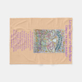 Lo que cáncer no Puede Hacer Angel Chemo Blankets Fleecedecke (Vorderseite (Horizontal))