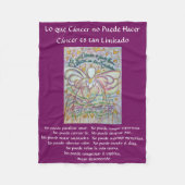 Lo que cáncer no Puede Hacer Angel Chemo Blankets Fleecedecke (Vorderseite)