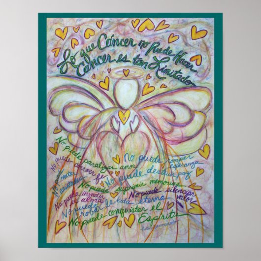 Lo que Cáncer no Puede Hacer Angel Poster Print (Vorne)