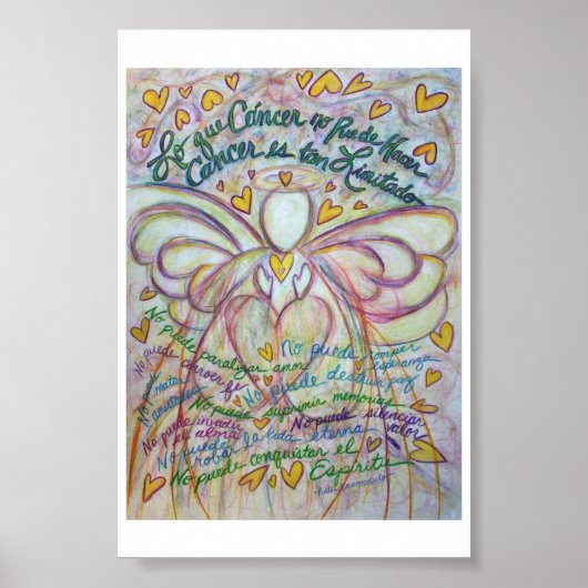 Lo que Cáncer no Puede Hacer Angel Poster Print (Vorne)
