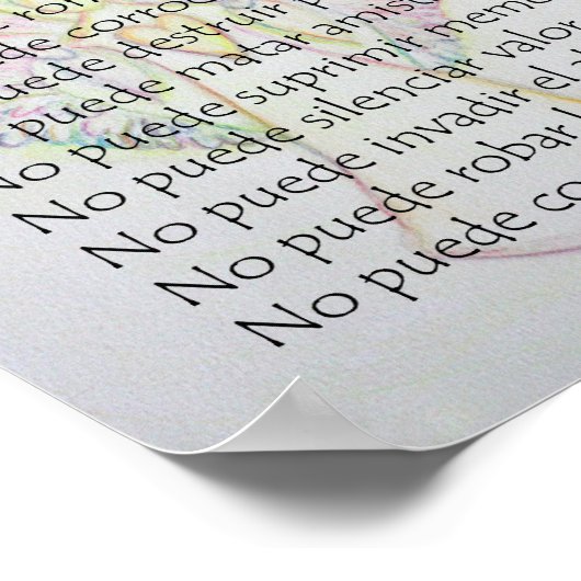 Lo que Cancer no Puede Hacer Gedicht Poster Print (Ecke)