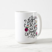 Lo Que Se Ve No Se Pregunta, handgezogen Kaffeetasse (VorderseiteRechts)