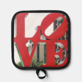 LO VE Liebe Park Philadelphia Foto Pot Holder Topflappen (Vorderseite)