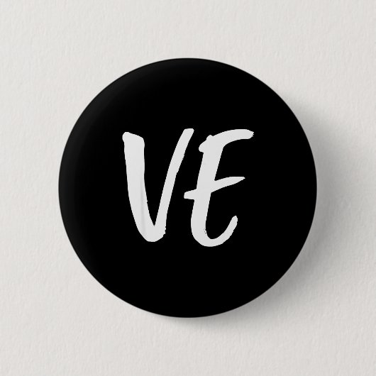 Lo Ve Love Matching Couple Husband Wife Valentine' Button (Vorderseite)