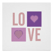 LO-VE. Typografie und Formen. Poster (Vorderseite)