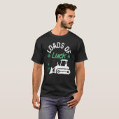 Load Of Luck Bulldozer Shamrock St Patricks Day Ki T-Shirt (Vorne ganz)