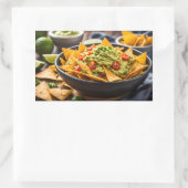 Loaded Nachos Rechteckiger Aufkleber (Tasche)