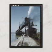 Loading a lake freighter with coal, Sandusky Ohio Postkarte (Vorderseite)