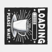 Loading Bitte warten Sie auf Kaffee lustige Kaffee Fleecedecke (Vorderseite (Horizontal))
