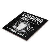Loading Bitte warten Sie auf Kaffee lustige Kaffee Fliese (Seite)