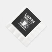 Loading Bitte warten Sie auf Kaffee lustige Kaffee Serviette (Ecke)