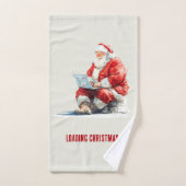 Loading Christmas Funny Santa Design Badhandtuch Set (Handtuch)