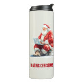 Loading Christmas Funny Santa Design Thermosbecher (Nach links gedreht)