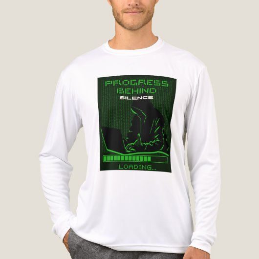 Loading Hacker Laptop Graphic T-Shirt Tri-Blend Shirt (Vorderseite)