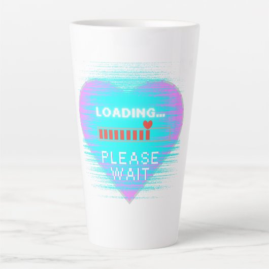 Loading Heart Retro Gamer Milchtasse (Vorderseite)