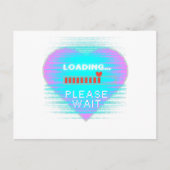 Loading Heart Retro Gamer Postkarte (Vorderseite)
